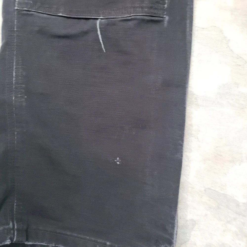 Vintage Carhartt Double Knee Pants Mens 36x34 Black B01 Workwear Made In USA